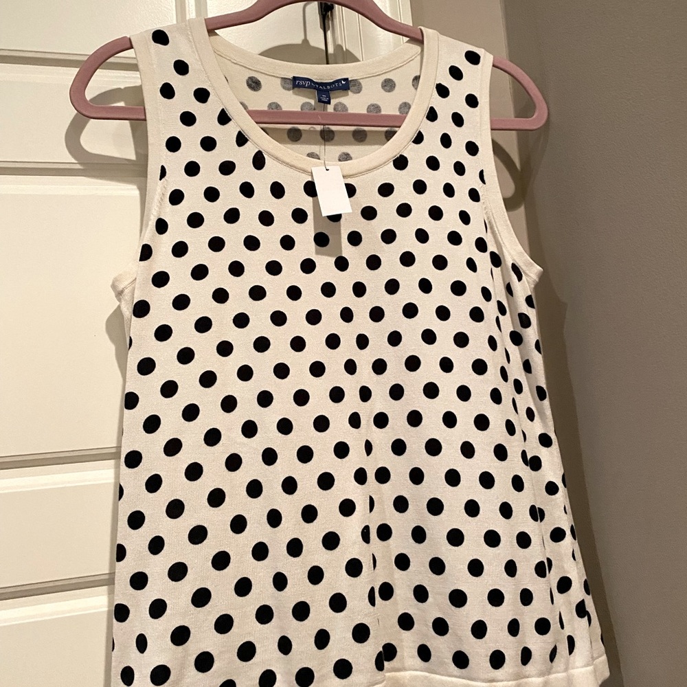 Talbots polka dots cami